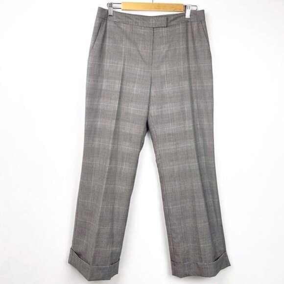 Brooks Brothers gray Plaid Suiting Pants 100% Wool  10 - Picture 9 of 9